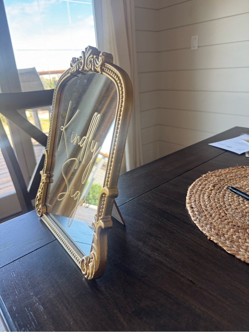 'Kindly Sign' Decorative Mirror Sign - Picture 3 of 3